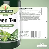 Natures Aid Green Tea 10000mg - Antioxidant, Vegan, 60 Tablets view 6