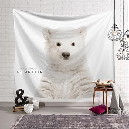 Tapisserie Couverture De Lit Tapisserie Tentures Murales Serviette De Plage Couverture Tapis Impression Numerique Interieur De La Maison Ours Polaire 0 150cm Amazon Fr Cuisine Maison