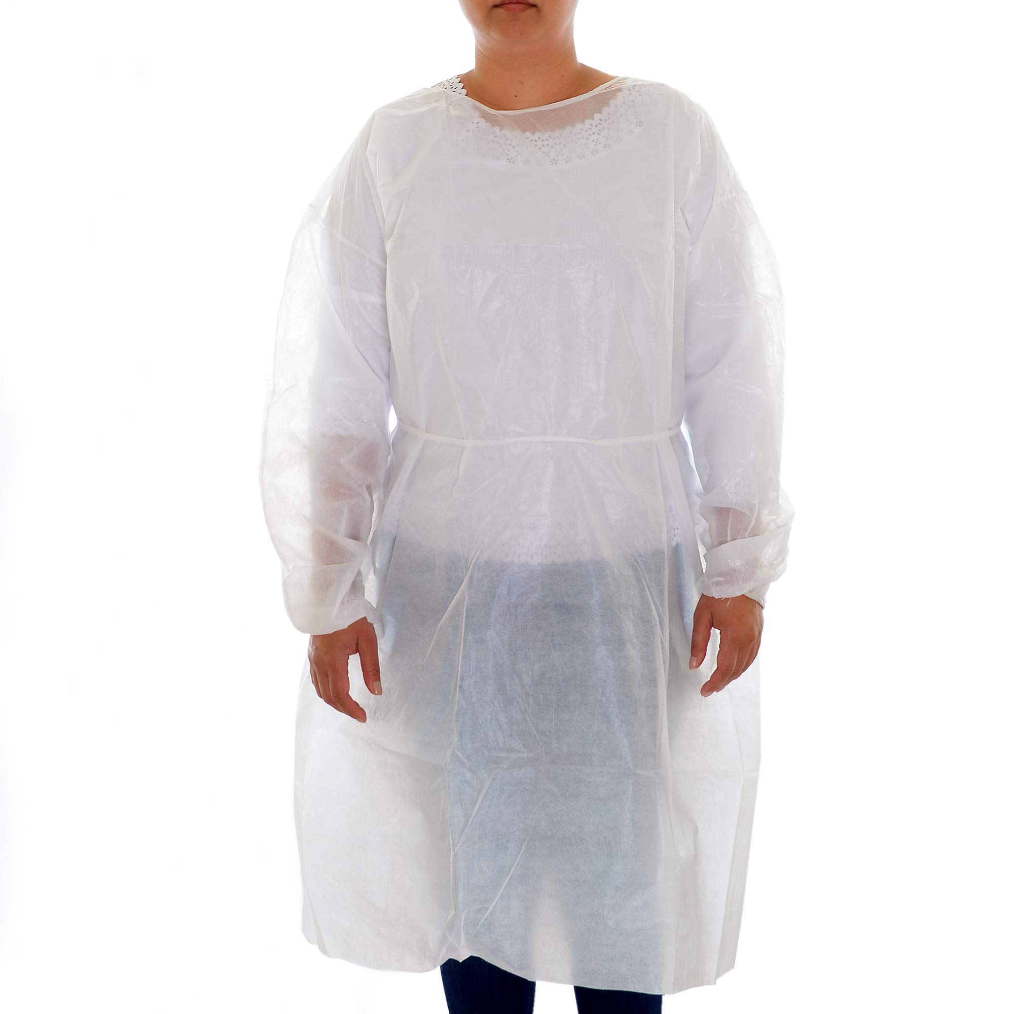 Dealmed Navy Level 1 Disposable Isolation Gown - Latex-Free Non-Surgical Medical Gown (1 Count)