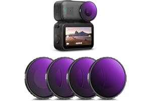 K&F CONCEPT ND Filter Set Compatible with DJI Osmo Nano Vlogging Camera, 4 Pack Multicoated HD Optical Glass ND8 ND16 ND32 ND