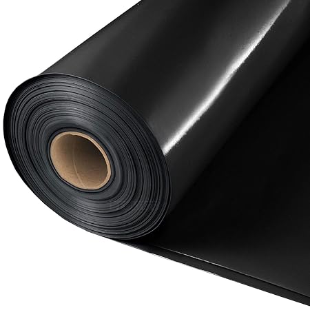 Baufolie Typ 200 Abdeckfolie Estrichfolie PE Folie schwarz 0,20mm 4x25m 100m²