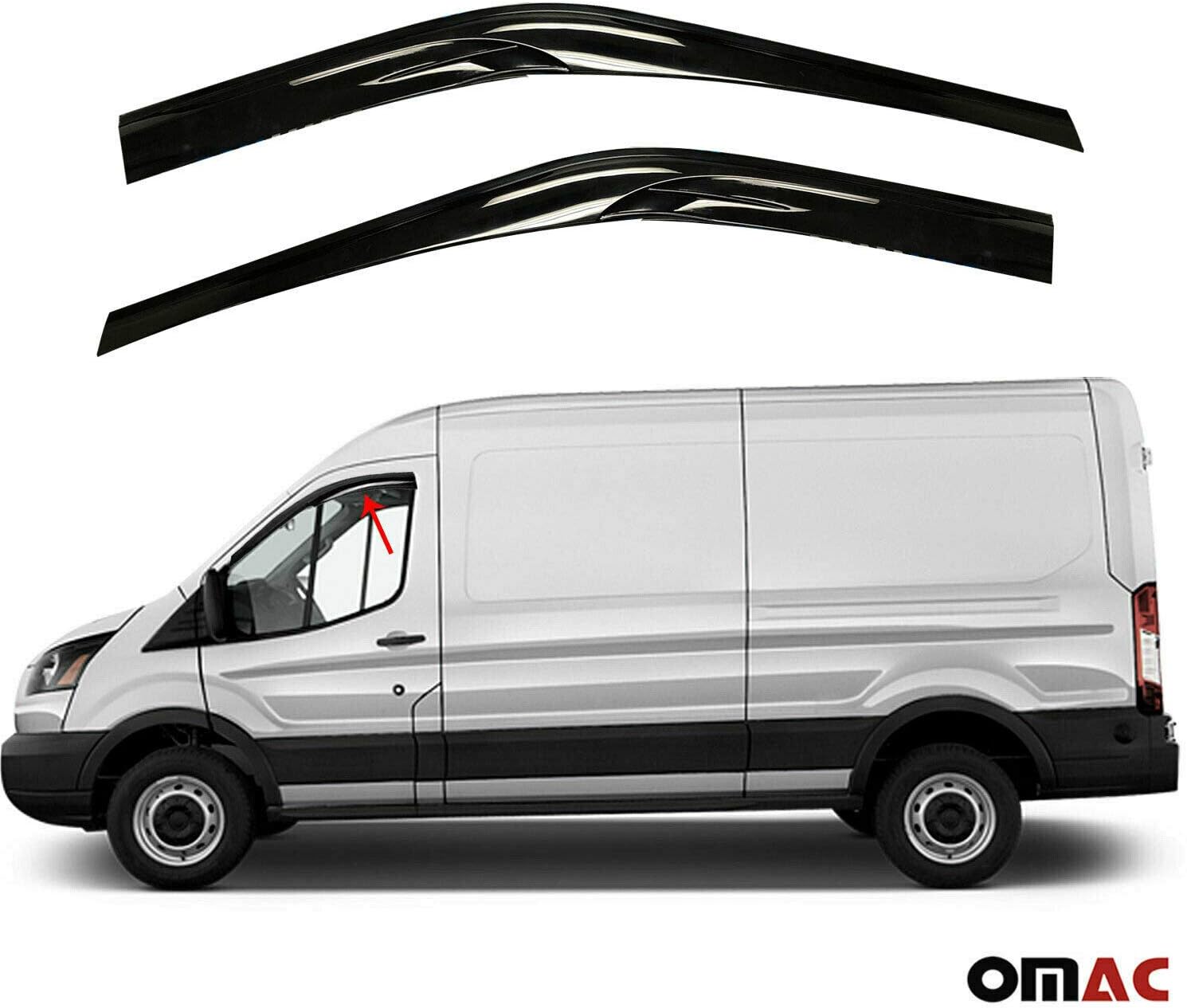 ford transit custom wind deflectors