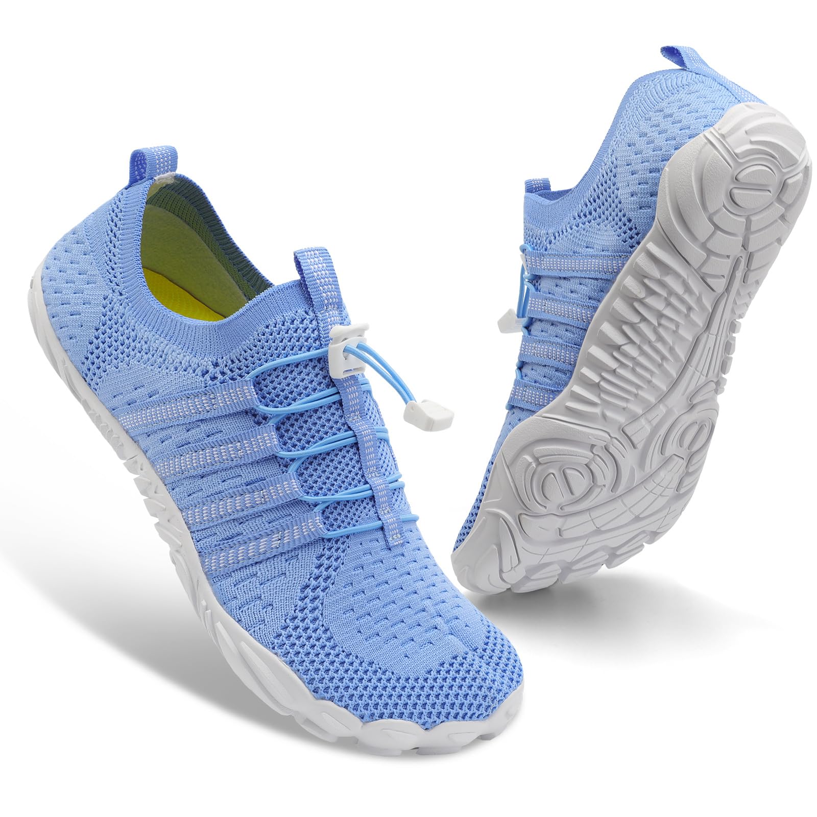 Photo 1 of XIHALOOK Water Shoes for Women Barefoot Quick-Dry Aqua Outdoor Athletic Shoes for Kayaking Boating Surfing Light Blue, 7.5 Women/6 Men