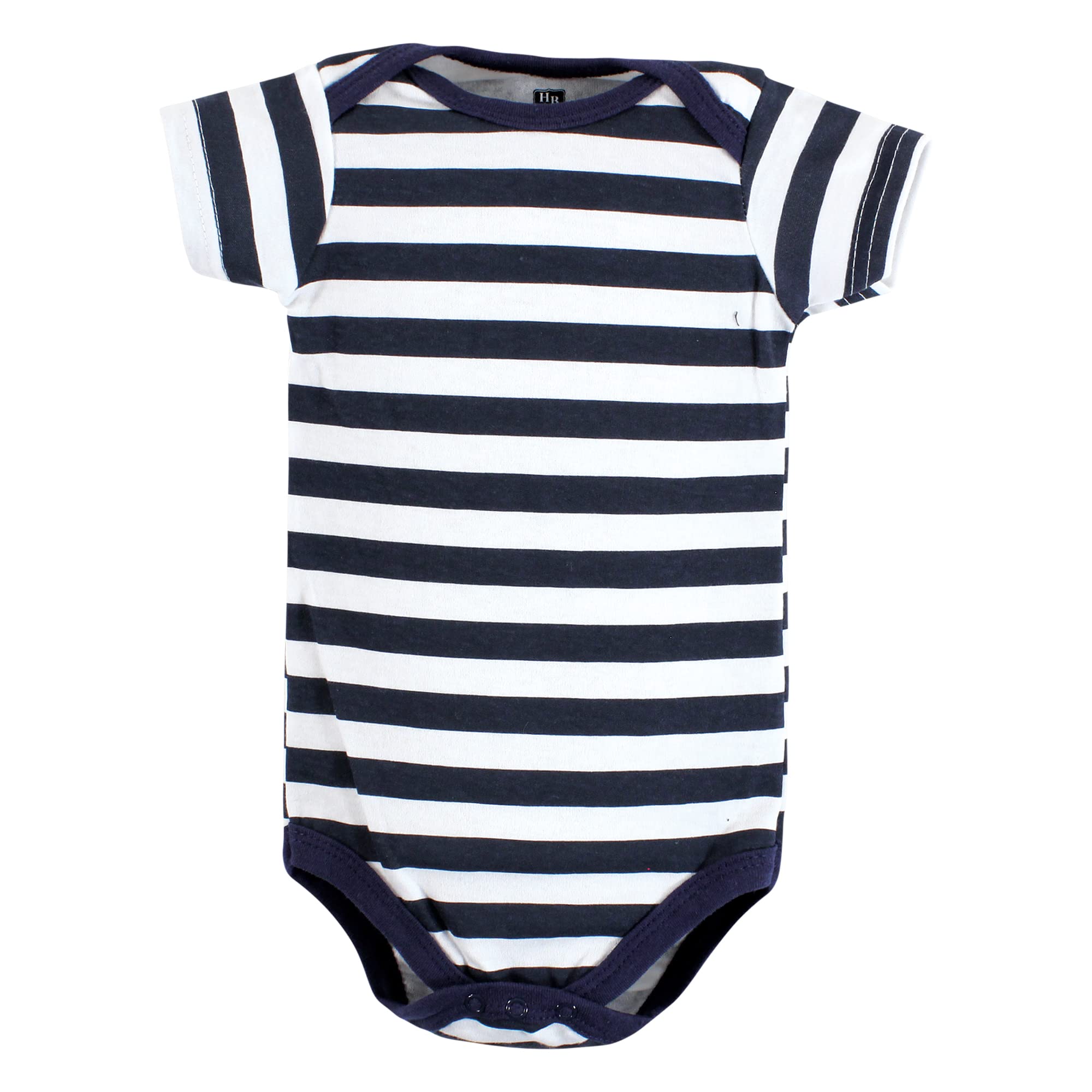Hudson Baby Unisex Baby Cotton Bodysuits, Sports Stripes, 6-9 Months