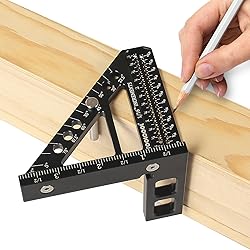 TOOLCOOL 3D Multi-Angle Measuring Ruler Woodworking
