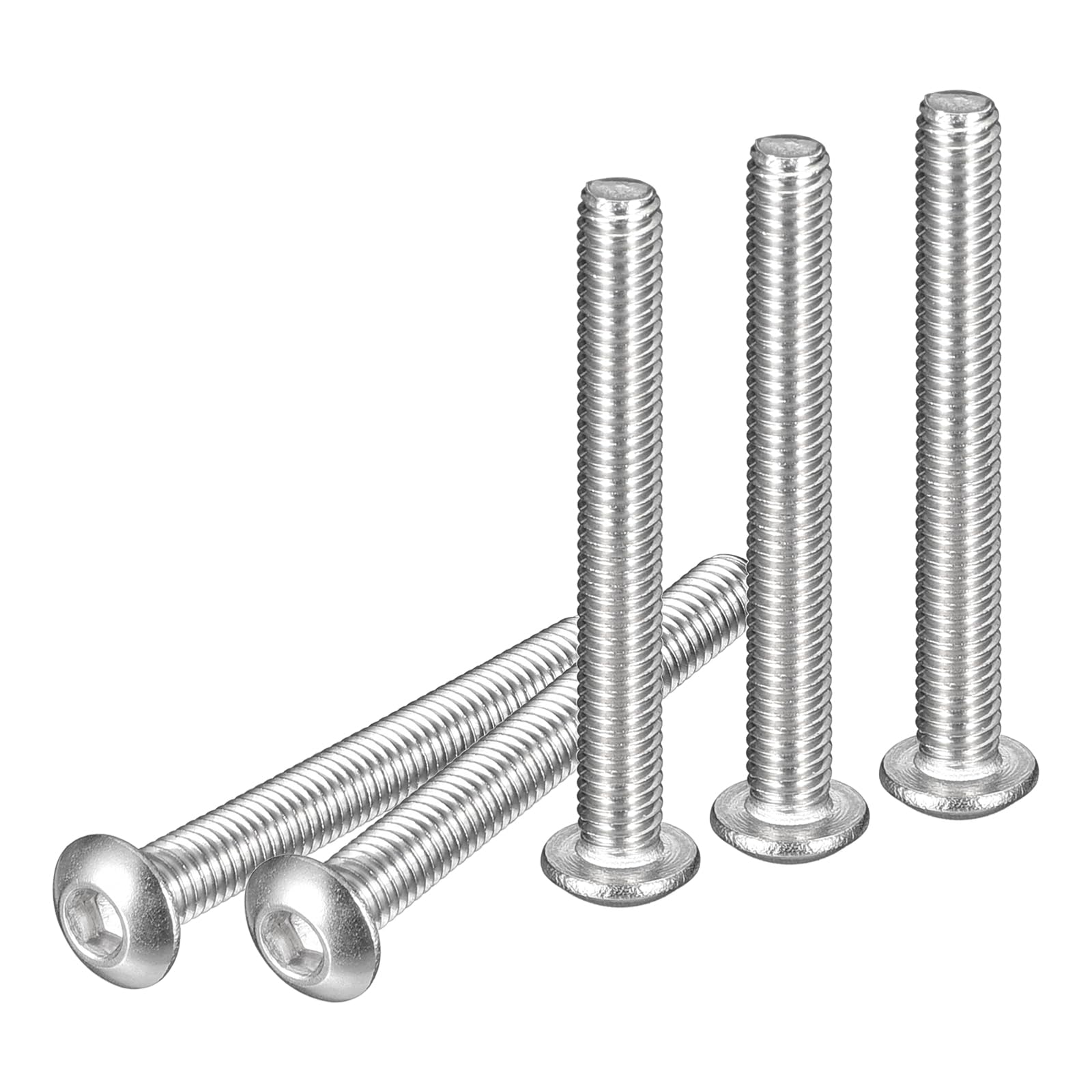 DTGN M3-0.5x25mm Button Head Socket Cap Screws - 100Pack - Good for Machine - 304 Stainless Steel 18/8 - Hex Drive Full Thread Fasteners — image 1