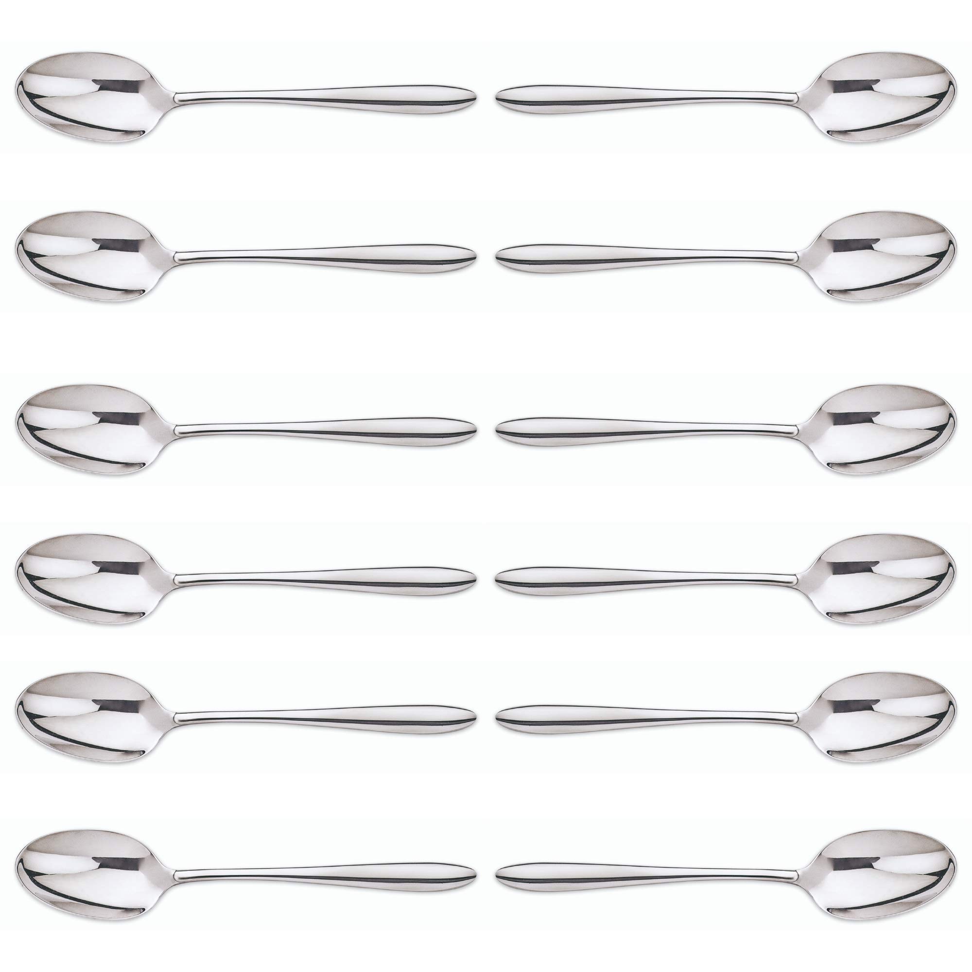 Arcos Series Berlin - Box 12 Pieces Table Spoon - Monoblock of one Piece Stainless Steel 18/10 and 200 mm (7.87 Inch) Silver Colour (12 Piece)