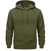 EKLENTSON Men's Hoodies Winter Warm Sweatshirts Fleece Sherpa Lined Hoodies Casual Workout Pullover with Kangaroo Pocket