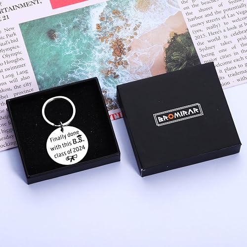 Funny Graduation Keychain Gift – "F**king Finally" Stainless Steel Keyring For 2024 Grads - View #4