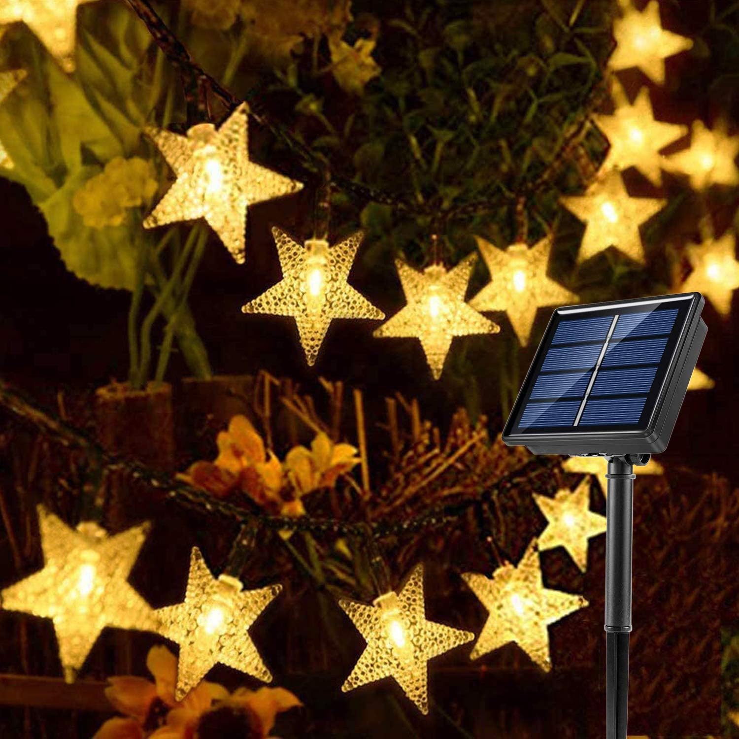 Solar String Lights,40ft 100 LED Solar Star String Lights Outdoor Solar