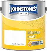Johnstone's Kitchen Paint Brilliant White Matt 2.5L Grease Resistant 12m2