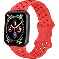 Luyi Sport Band Compatible with Apple Watch Band 38mm 42mm 40mm 44mm, Soft Silicone Replacement Strap for iWatch Series…