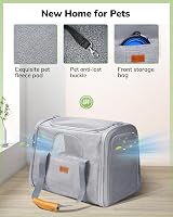 Morpilot Cat Transport Box Large Cats up to 7 kg Foldable Shell Safety Zips view 3
