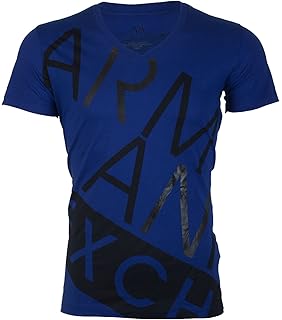 royal blue armani exchange shirt