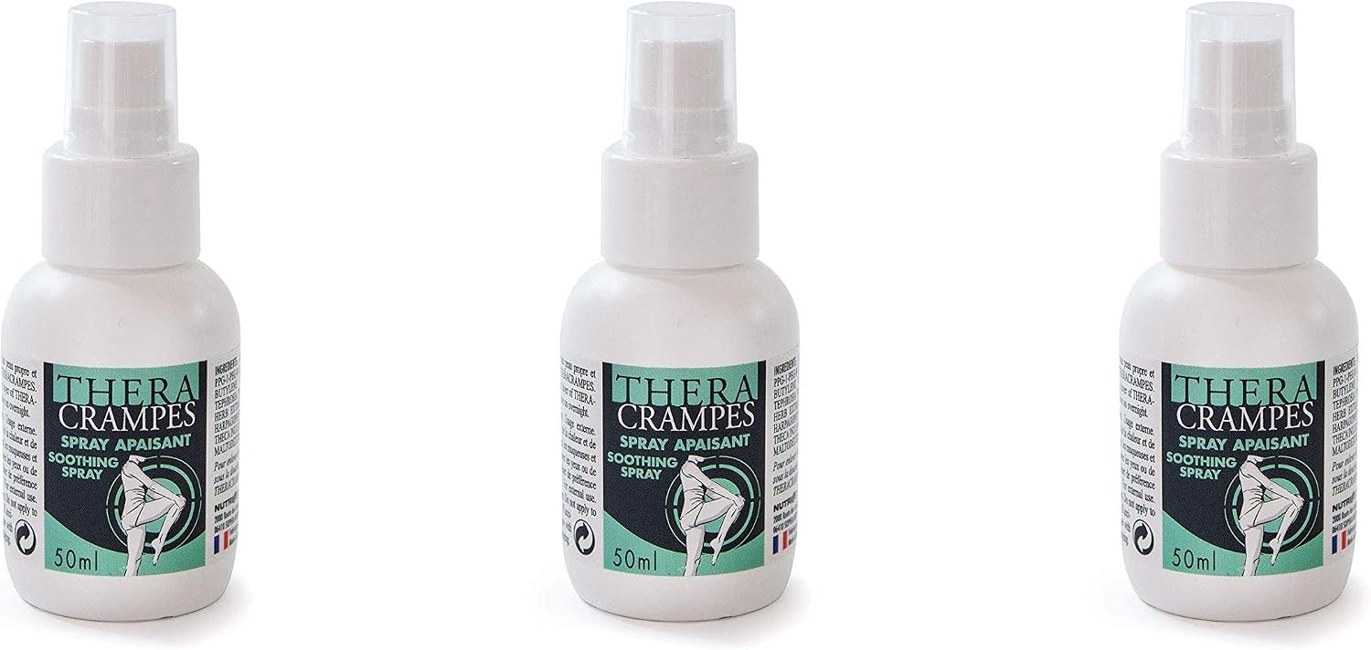 Theracrampes ® Spray 50ml for The Relief of Cramps Single, Twin, Triple Pack (Triple Pack)