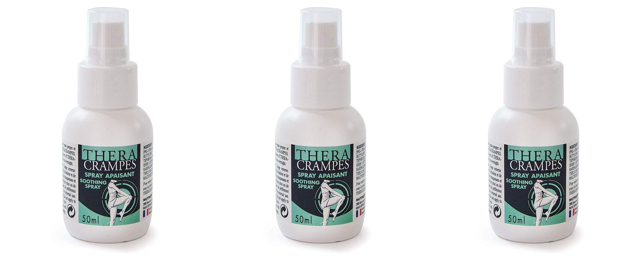 Theracrampes Spray 50ml for The Relief of Cramps (Triple Pack)