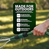 ZENO Reinforced Garden Hose Pipe 30M with Spray Nozzle Fittings view 4