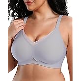 OXYIBRAS Jelly Bras for Women No Underwire Mesh Wireless Crossover Bra Seamless Full Coverage Lift T Shirt Sleep Bralettes