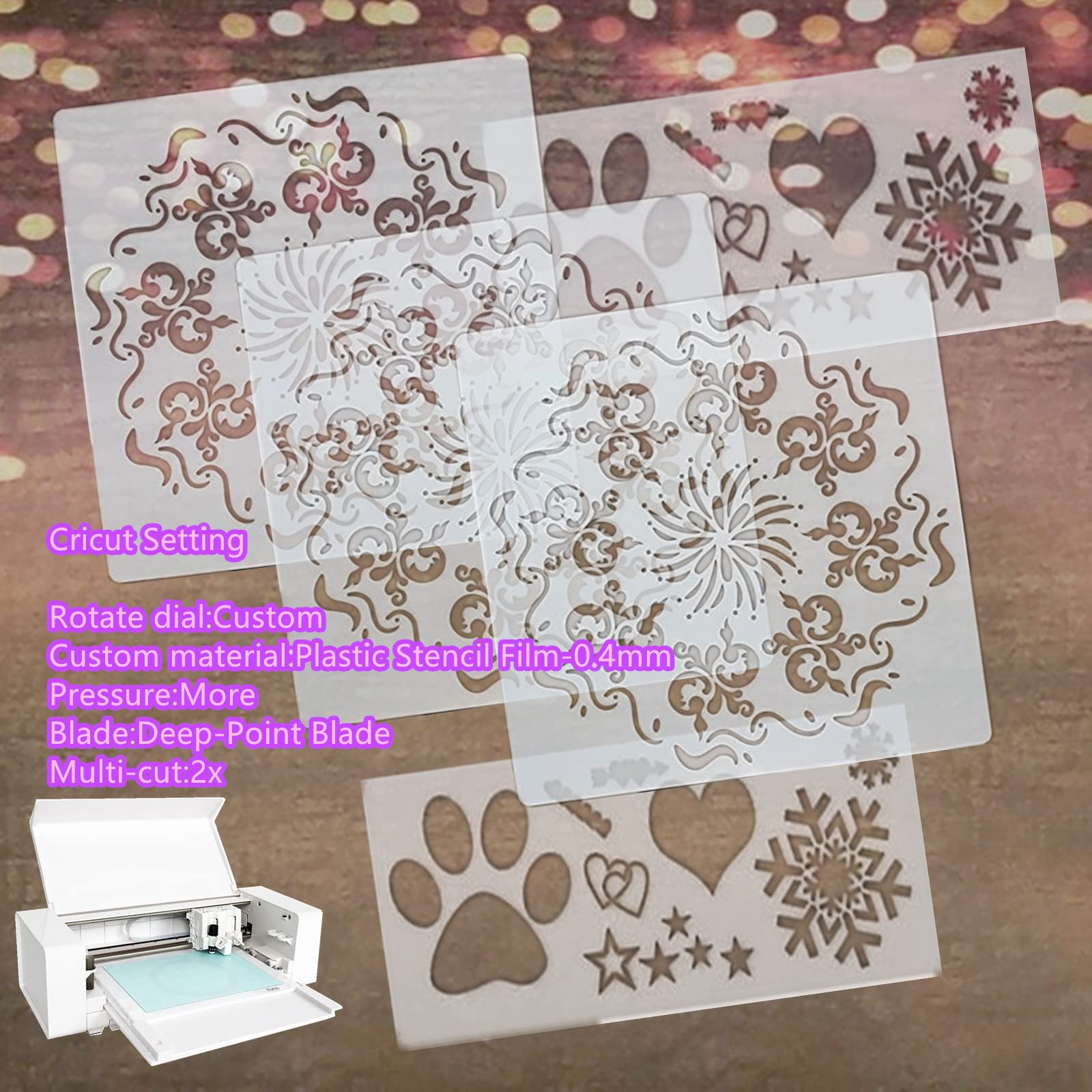BANLTRE Mylar Craft Stencil Sheet, 12×24