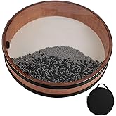 BGMUSER Ocean Drum 12 inch with Goatskin Drumhead,Wave Bead,Bag, Sound Healing Instrument for Zen Yoga Meditation Chakra Relaxation &amp; Sound Bath