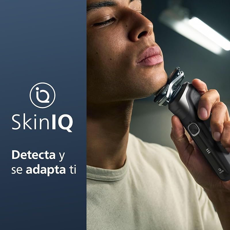 Serie 5000 Afeitadora Eléctrica Hombre, Máquina de Afeitar Barba con Recortadora, 45 cuchillas, Cuida la piel, 60min de uso, En Seco y Húmedo, Recargable, Base Carga, S5887/13, Gris — foto 3 de 7