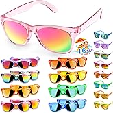 16 Pack Kids Sunglasses Bluk Party Favors - Goodie Bags Stuffers for Children Age 3-8,Boy Girl Neon Glasses with UV400 Protection,Birthday Classroom Graduation Gift,Pool Beach Party Supplies - nylytek
