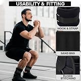Xn8 Sports Neoprene Ankle Weights Pair 0.5-3kg with Adjustable Straps view 4