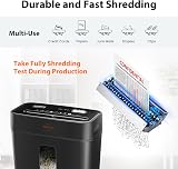VidaTeco Cross-Cut Shredder 6 Sheet High Security P-4 11.5L Black view 3