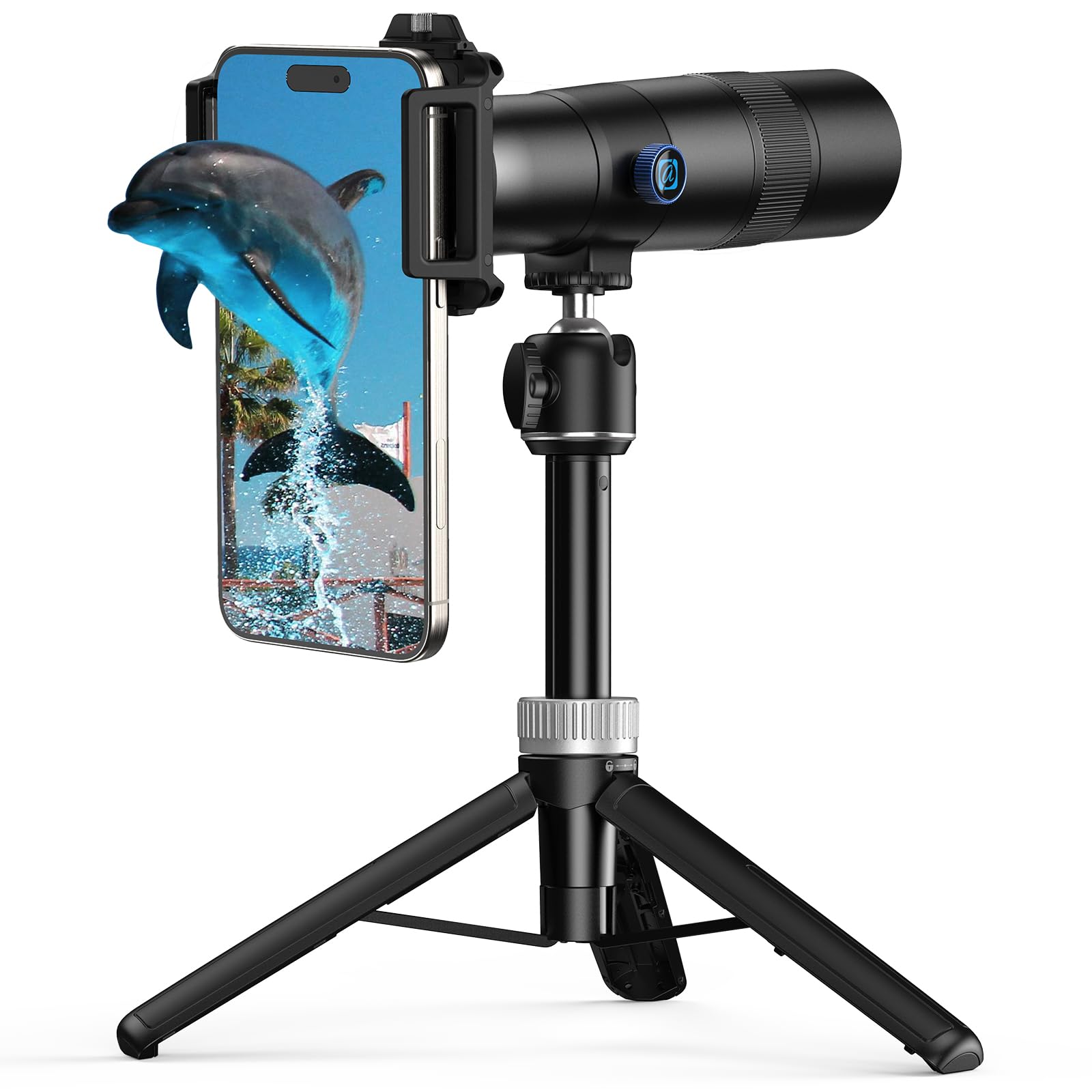 Photo 1 of MIAO LAB 30X Telephoto Lens, High Power HD Telephoto Phone Lens with Adjustable Tripod and Universal Phone Clip, Phone Lens Attachment for Android & iPhone