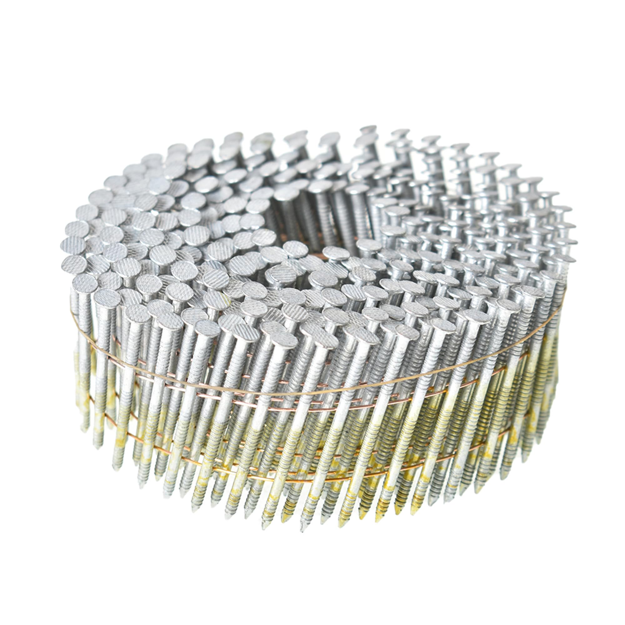 Photo 1 of GXYWADY 3600Pcs Wire Coil Siding Nails 0.092 x 1-3/4 In Hot-Dip Galvanized Paint-Dipped Ring Shank Inclined 15 Degree Full Round Head Siding Nails of Lathing and Sheathing Materials