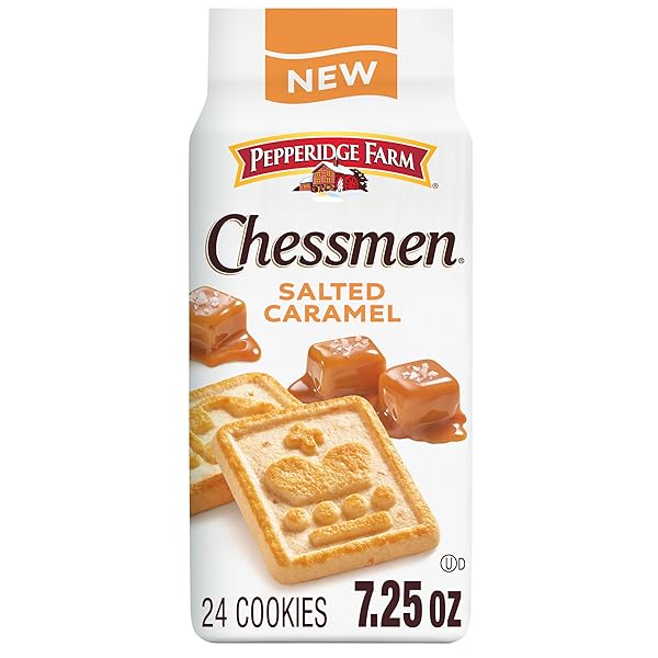 PEPPERIDGE FARM CHESSMEN SALTED CARAMEL COOKIES, 7.25 OZ...