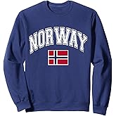 Norway Norge Norwegian Flag Graphic Sweatshirt
