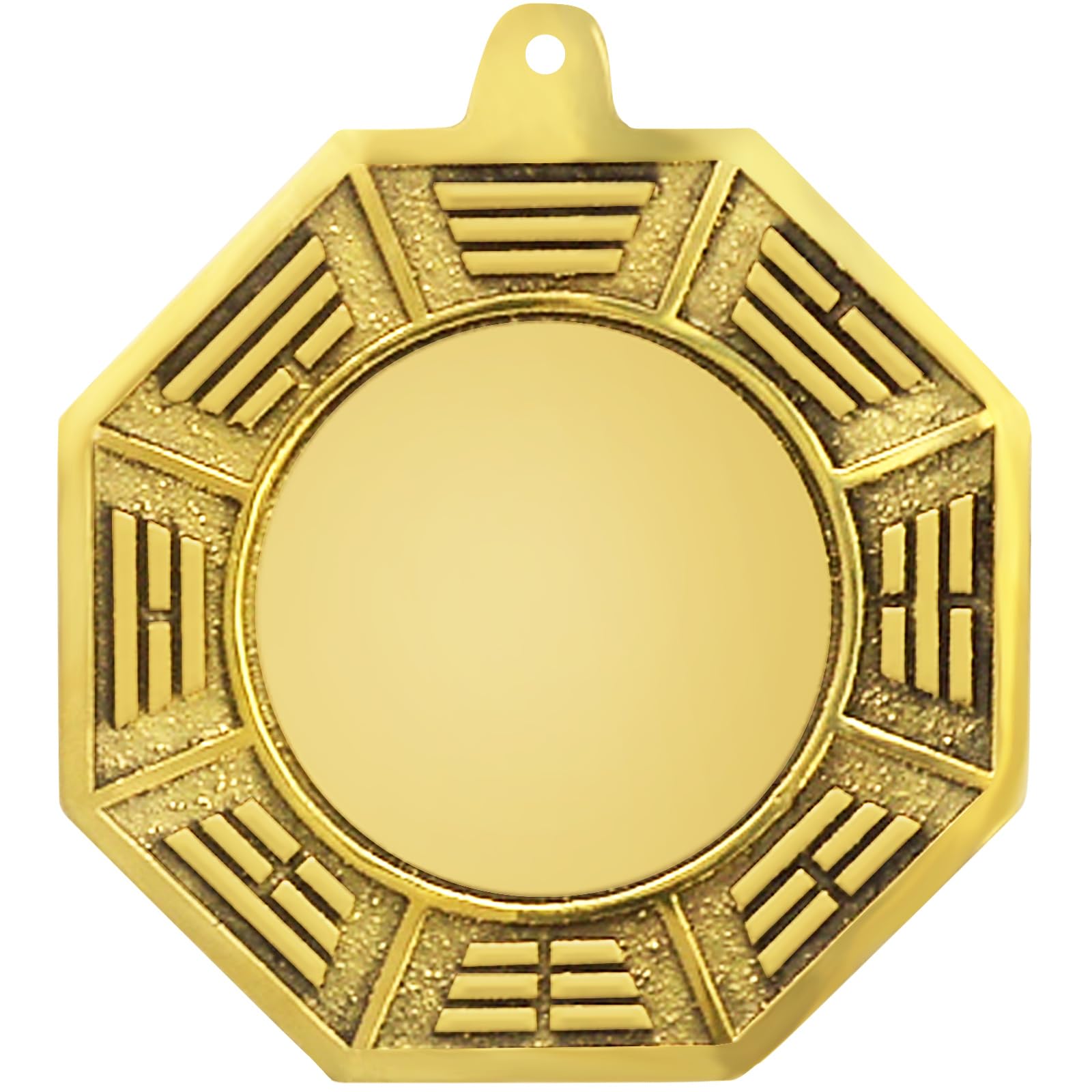 Big Feng Shui Wudang Mountain Brass Bagua Mirror Brass Protection Charm + Gift Bag Y1053