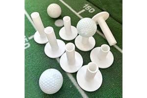 Rubber Golf Tees for Mats & Indoor Golf Simulators - 8 Pack Mixed Size for Driving Range & Indoor and Outdoor Golf Hitting Ma
