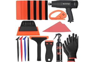 SPANNO TOOLS Spanno Heat Gun for Vinyl Wrap, Car Flim Installation Tools Car Window Tinting Tool Kit Include Heat Gun, Squeegees, Vinyl Cutter and Gloves