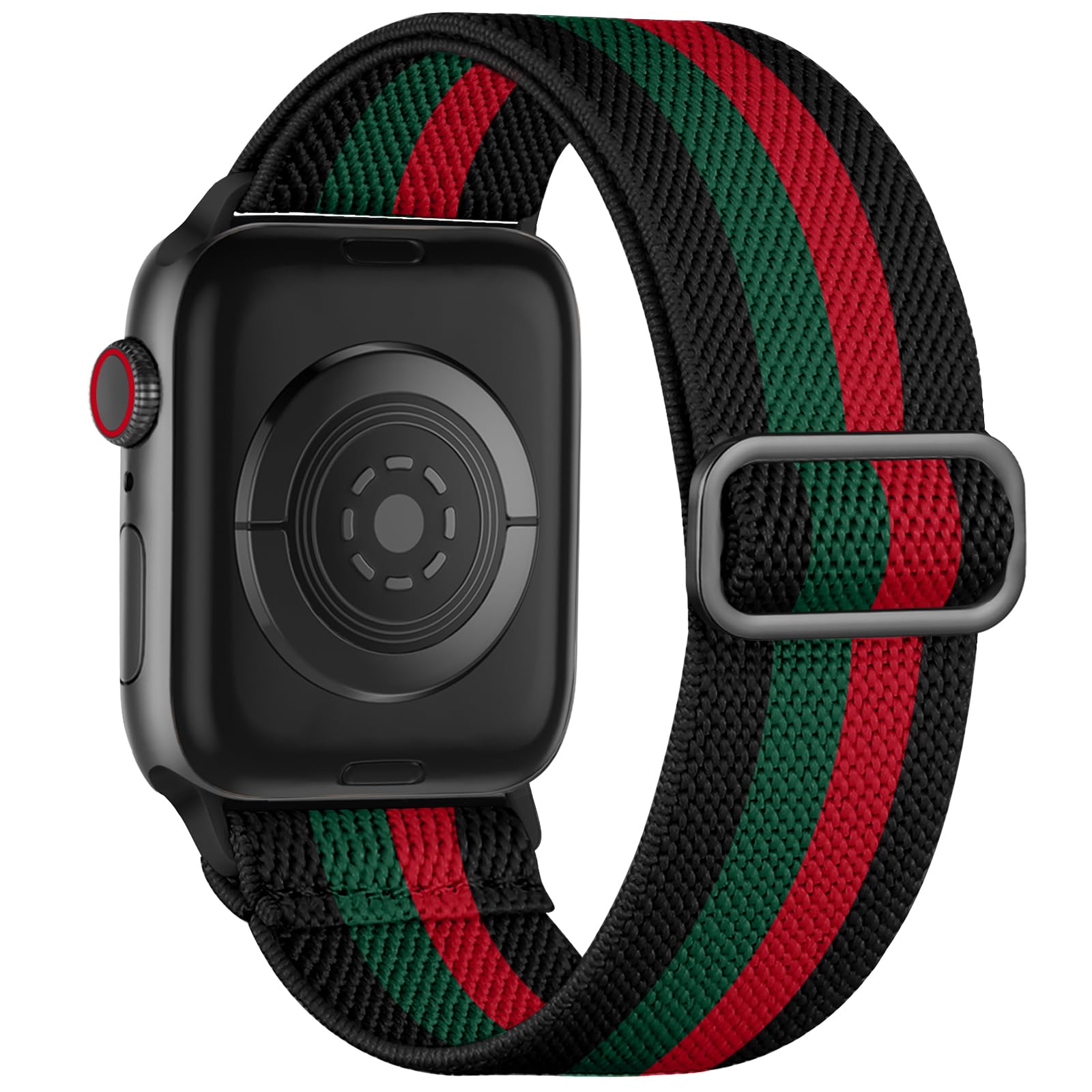 Maledan Braided Stretch Band Compatible with Apple Watch Bands Men Women 44mm 45mm 40mm 38mm 41mm 49mm 42mm, Stretchy Nylon Sport Straps for iWatch Ultra 3, Series 11/10/9/8/7/6/5/4/3/2/1 SE