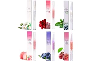 ROSARDEN 6Pcs Cuticle Oil for Nails, Cuticle Oil Pen Bulk, Moisturizing Cuticle Softner, Nail Growth Treatment, Cuticle Protectors, Nail Strengthener, Nail Care Set for Thin, Damaged, Cracked, Peeling Nails