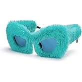 FEISEDY Women Plush Fuzzy Cat Eye Sunglasses Punk Soft Velvet Shades Ladies Handmade Party Masquerade Eyewear B2877
