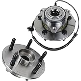 Autoround 515113 Front Wheel Hub and Bearing Assembly Fit for 2006 2007 2008 Dodge Ram 1500, 5 Lug w/ABS, Set of 2