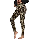 For G and PL Women's Halloween Stretchy Skinny Leggings Graphic Lightweight Scary Tight Pants Black Witch Pumpkin M