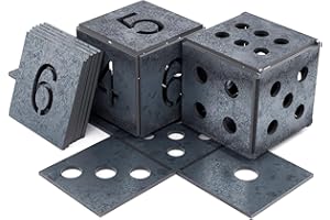 WelderElite Welding Coupons 1/8" Welding Practice Kit 11 Gauge Beginners Welding Mild Steel Sheet Can Be Used to Make 2 Dice