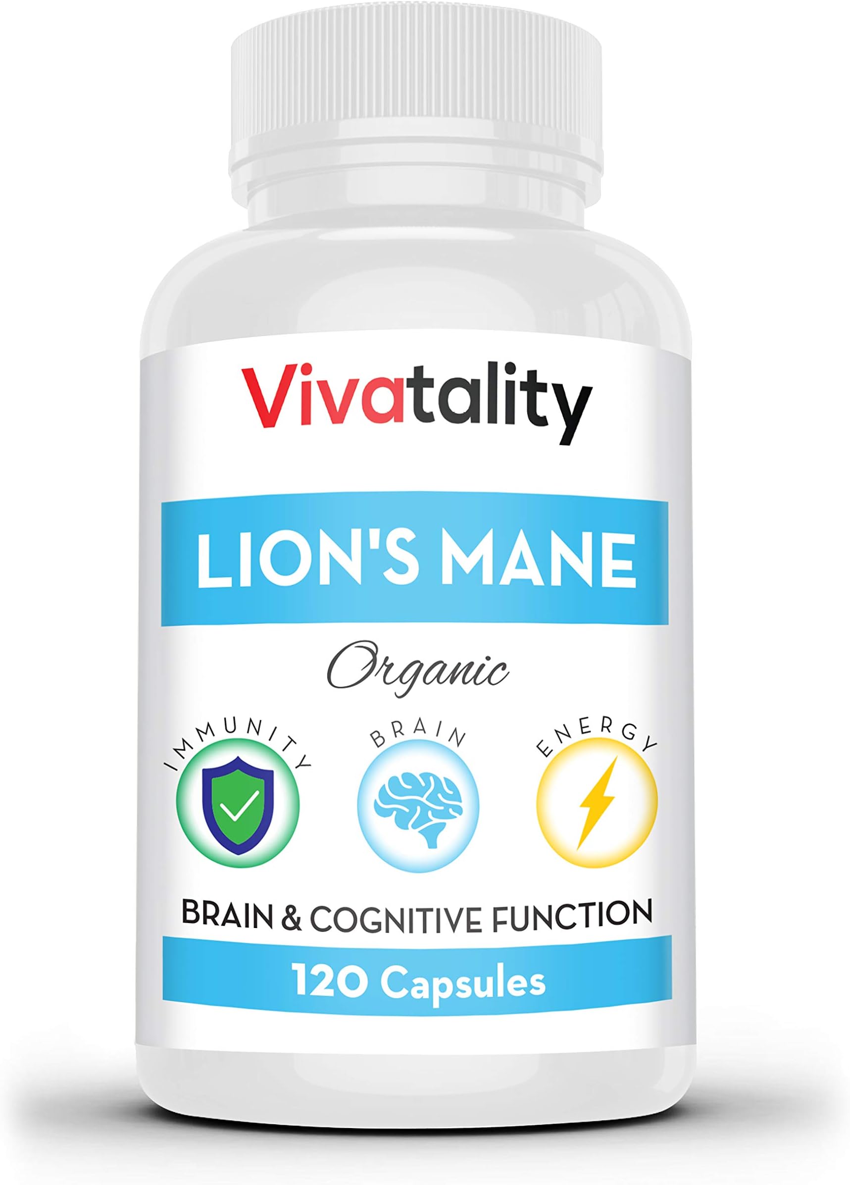 Lions Mane Nootropics Memory Supplement Capsules