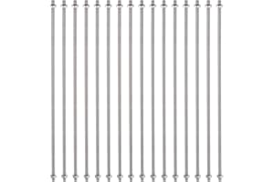 Kozelo 16 Set M4 Threaded Rods Studs with Hex Nuts [ 8/32 Inch Dia x 12 Inch Long ] Stainless Steel Fully Threads Studs Rods 