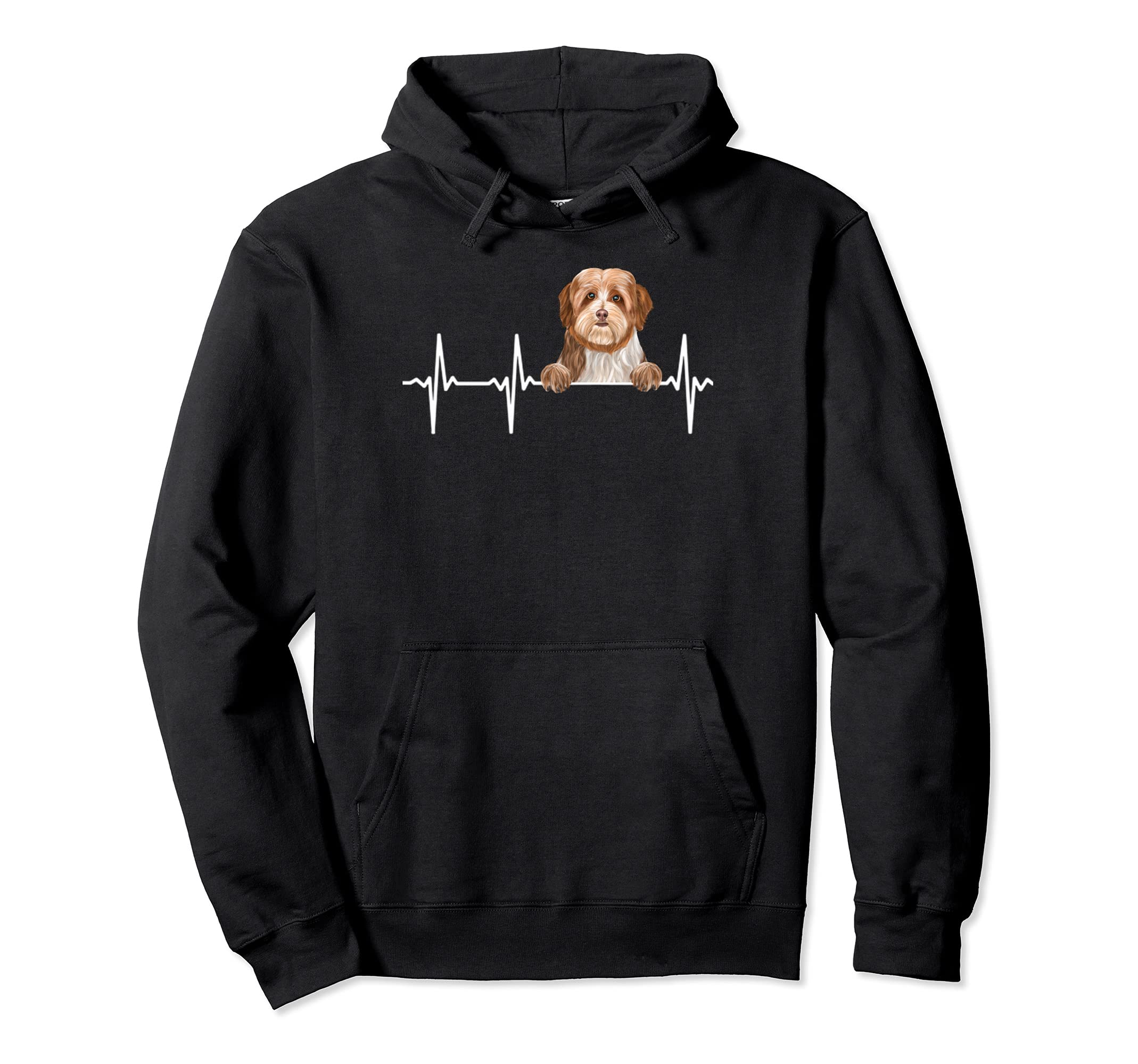 Funny Dog Heartbeat For Havanese Lovers Pullover Hoodie