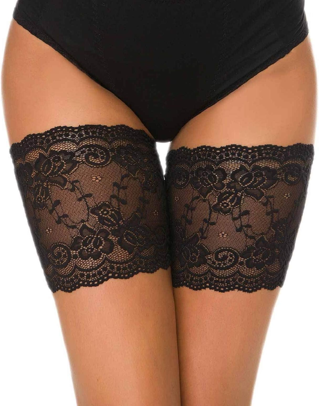 heekpek Elastic Lace Thigh Bands Anti Chafing Prevent Rubbing