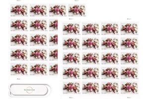 Forever Love Wedding Garden Corsage 2 Ounce Stamps Bundle with Northarvest Clip (2 Sheets of 20)