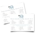 Pink Elephant Baby Shower Game - Candy Bar Matching Game, 25 Cards With Answer Key, Princess Theme