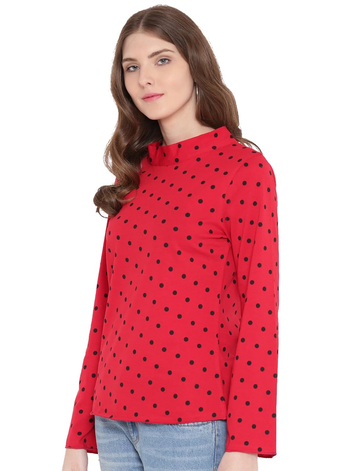 gritstones full sleeve high neck bell sleeves top gswpnttp1911