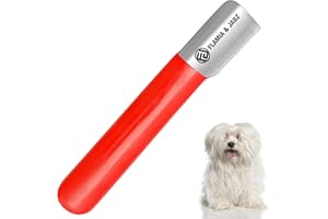 Stripping Knife for Dogs, Right Handed, Stainless Steel with Plastic Grip (Fine)