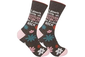 FUNATIC Funny and Crazy Socks with Sayings - Novelty Gifts for Men, Women, Teens